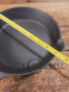 1910’s very early Lodge #6 Cast Iron Skillet with Single Notch and Raised S at 6 O’clock position - Skillet