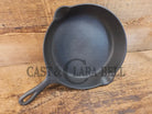1910’s very early Lodge #6 Cast Iron Skillet with Single Notch and Raised S at 6 O’clock position - Skillet