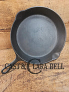 1910’s very early Lodge #8 Cast Iron Skillet with Single Notch and Raised C Skillet