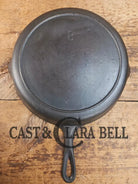 1910’s very early Lodge #8 Cast Iron Skillet with Single Notch and Raised C Skillet