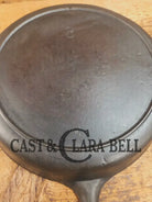 1910’s very early Lodge #8 Cast Iron Skillet with Single Notch and Raised C Skillet