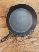 1910’s very early Lodge #8 Cast Iron Skillet with Single Notch and Raised C Skillet
