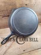 1910’S Very Early Lodge #8 Cast Iron Skillet With Single Notch And Raised P!