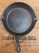 1910’s very early Lodge #8 Cast Iron Skillet with Single Notch and Raised P! - Skillet