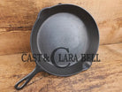 1910’s very early Lodge #8 Cast Iron Skillet with Single Notch and Raised P! - Skillet