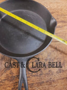 1910’s very early Lodge #8 Cast Iron Skillet with Single Notch and Raised P! - Skillet