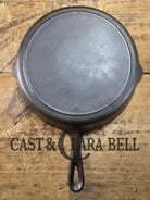 1910’s very early Lodge #8 Cast Iron Skillet with Single Notch and Raised S! SC24 Skillet