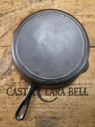 1910’s very early Lodge #8 Cast Iron Skillet with Single Notch and Raised S! SC24 Skillet