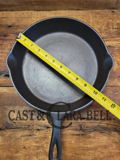 1910’S Very Early Lodge #8 Cast Iron Skillet With Single Notch And Raised T!