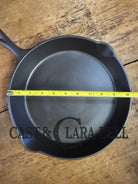 1910’s very early Lodge #8 Cast Iron Skillet with Single Notch and Raised X Skillet