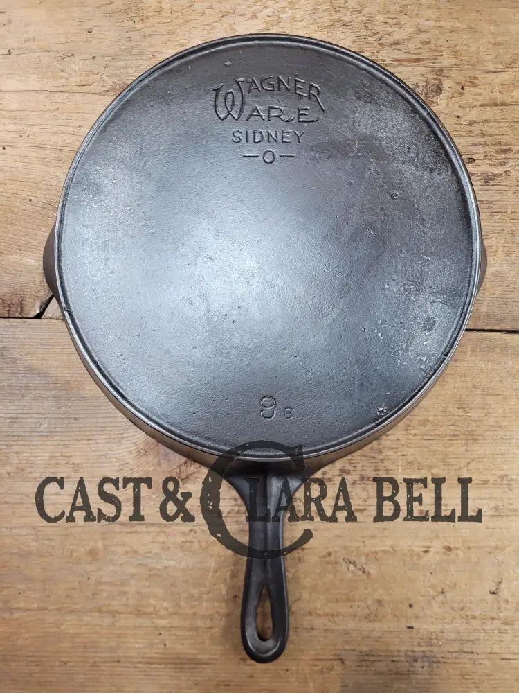 1920’S Early Wagner Ware #9 Cast Iron Skillet With Heat Ring 9 B. Awesome Daily User An Amazing