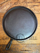 1920’s Favorite Piqua Ware #10 Round Cast Iron Griddle with Smiley Logo Griddle