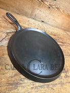 1920’s Favorite Piqua Ware #10 Round Cast Iron Griddle with Smiley Logo Griddle