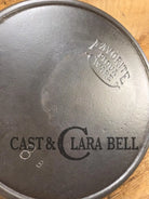 1920’s Favorite Piqua Ware #8 Cast Iron Skillet with Heat Ring and Smiley Logo 8B. SC24 Skillet