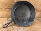 1920’s Favorite Piqua Ware #8 Cast Iron Skillet with Heat Ring and Smiley Logo 8B. SC24 Skillet