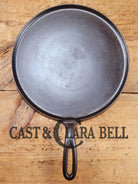 1920’s Favorite Piqua Ware #9 Round Cast Iron Griddle with Smiley Logo 9A. Perfect grilled cheese and pancakes Griddle