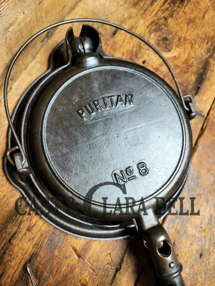 1920S Favorite Stove And Range Made Puritan No. 8 Waffle Iron With Low Base