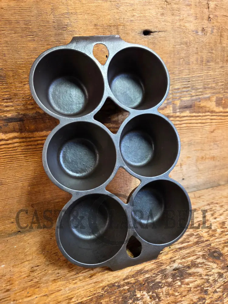 1920’s Griswold 6 Cup Muffin/Popover Pan 6141 Variation 5 Rarity 3 Must have for the baker in your life! - Bakeware