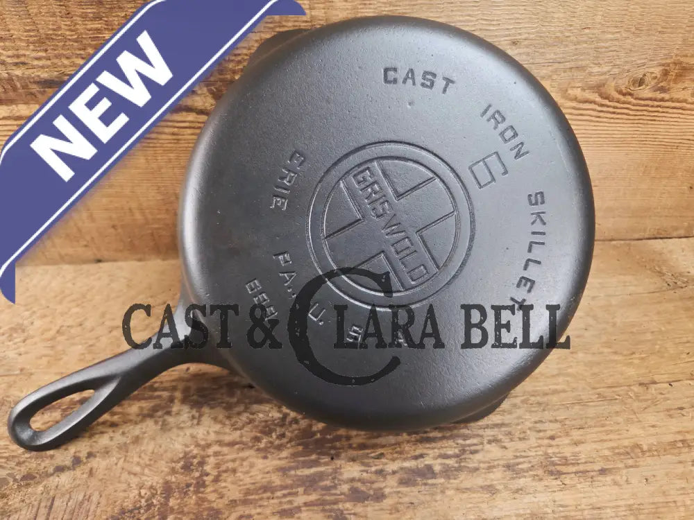 1920’s Griswold #6 Skillet with Large Block Logo and Smooth Bottom 699 Skillet