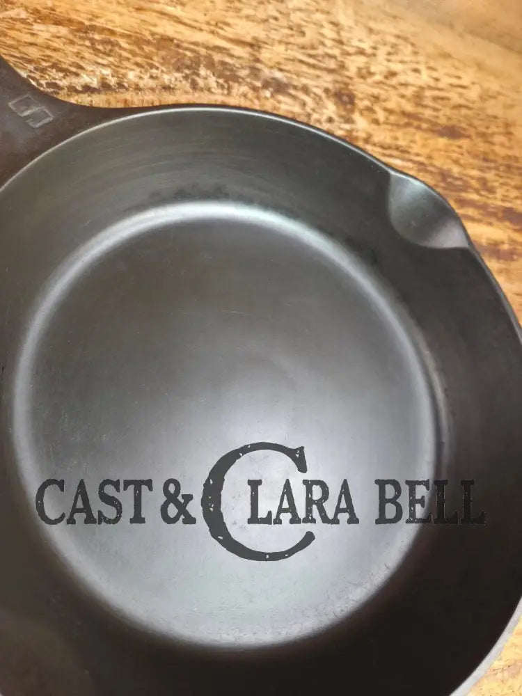 1920’s Griswold #6 Skillet with Large Block Logo and Smooth Bottom 699 Skillet