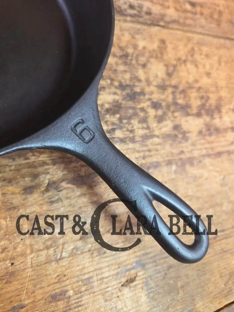 1920’s Griswold #6 Skillet with Large Block Logo and Smooth Bottom 699 C Skillet