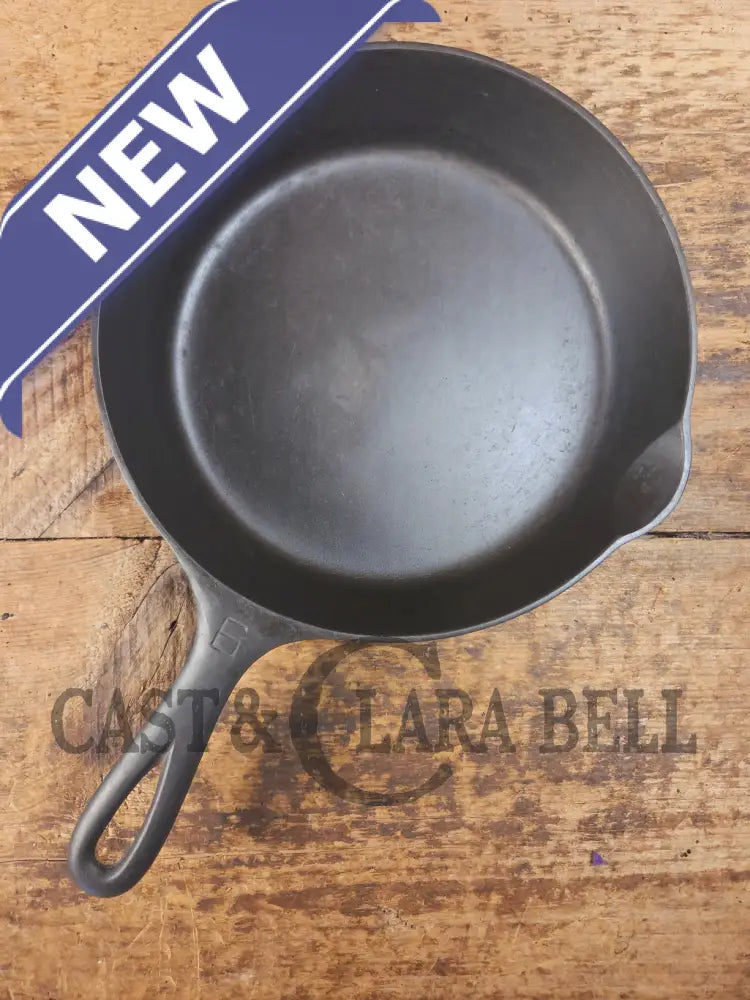 1920’s Griswold #6 Skillet with Large Block Logo and Smooth Bottom 699 C - Skillet