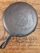 1920’s Griswold #6 Skillet with Large Block Logo and Smooth Bottom 699 C - Skillet