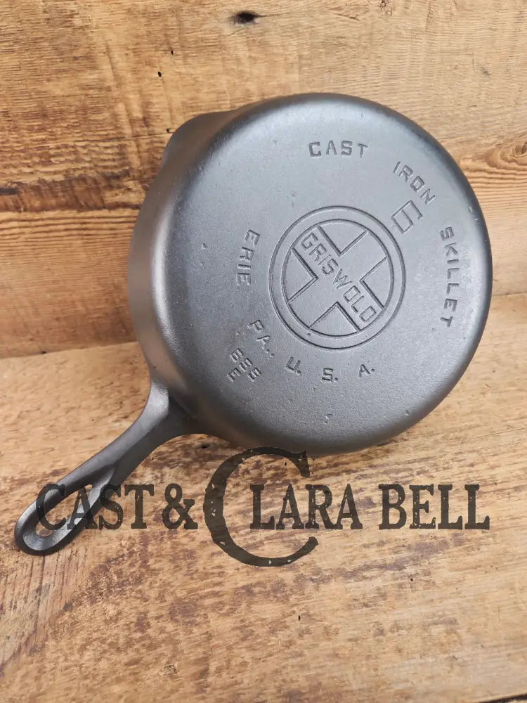 1920’s Griswold #6 Skillet with Large Block Logo and Smooth Bottom 699 E