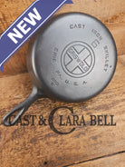 1920’s Griswold #6 Skillet with Large Block Logo and Smooth Bottom 699 E Skillet
