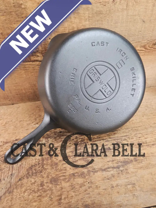 1920’s Griswold #6 Skillet with Large Block Logo and Smooth Bottom 699 E