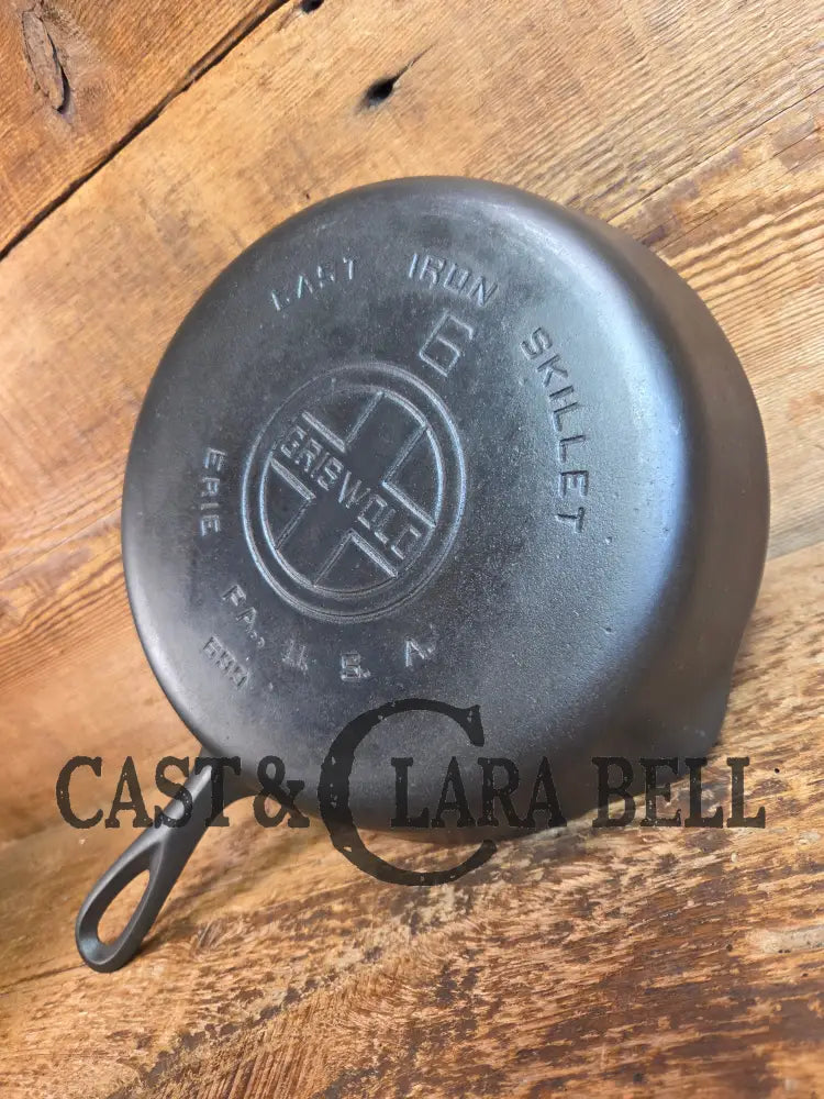 1920’s Griswold #6 Skillet with Large Block Logo Smooth Bottom 699 - Skillet