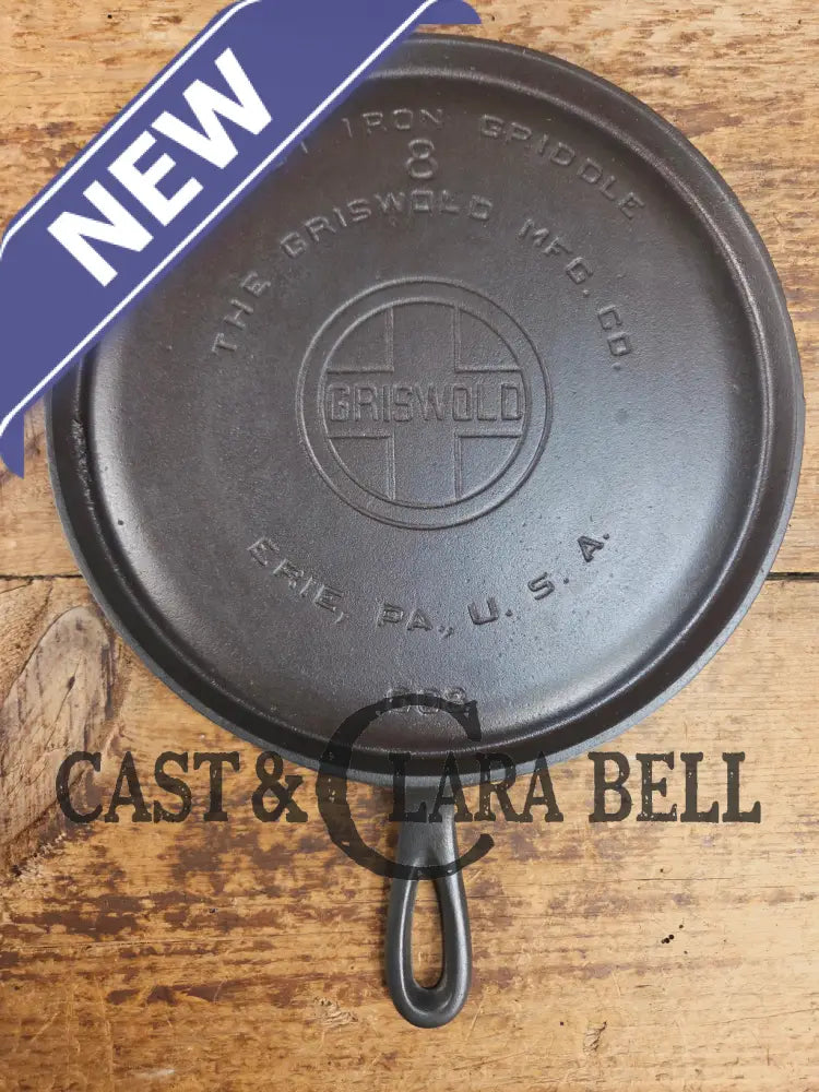 1920’s Griswold #8 Round Griddle 608. Collector grade and wonderful daily user! Griddle