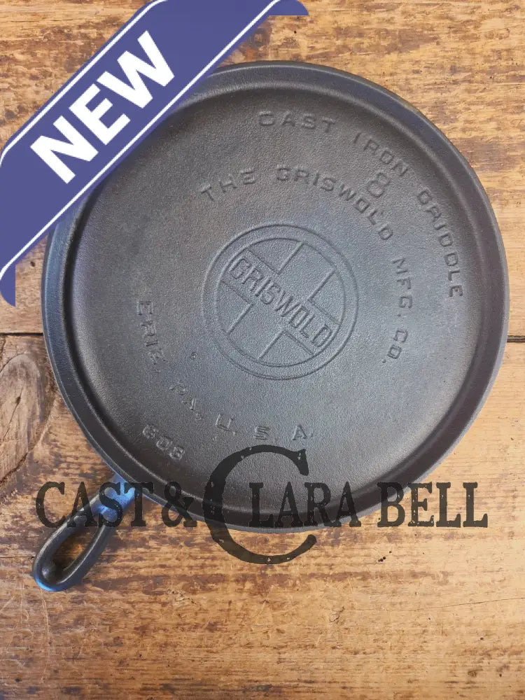 1920’s Griswold #8 Round Griddle 608. Collector grade and wonderful daily user! - Griddle
