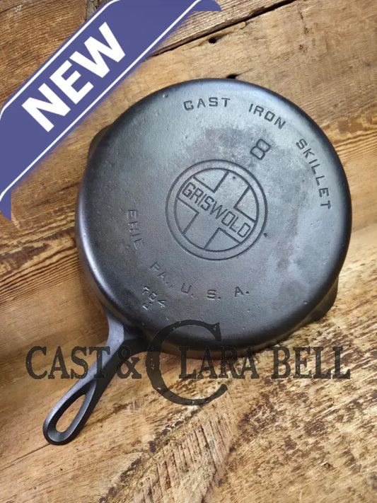 1920’s Griswold #8 Skillet with Large Block Logo and Smooth Bottom 704 J. Skillet
