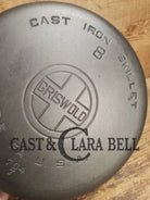 1920’s Griswold #8 Skillet with Large Block Logo and Smooth Bottom 704 J Skillet