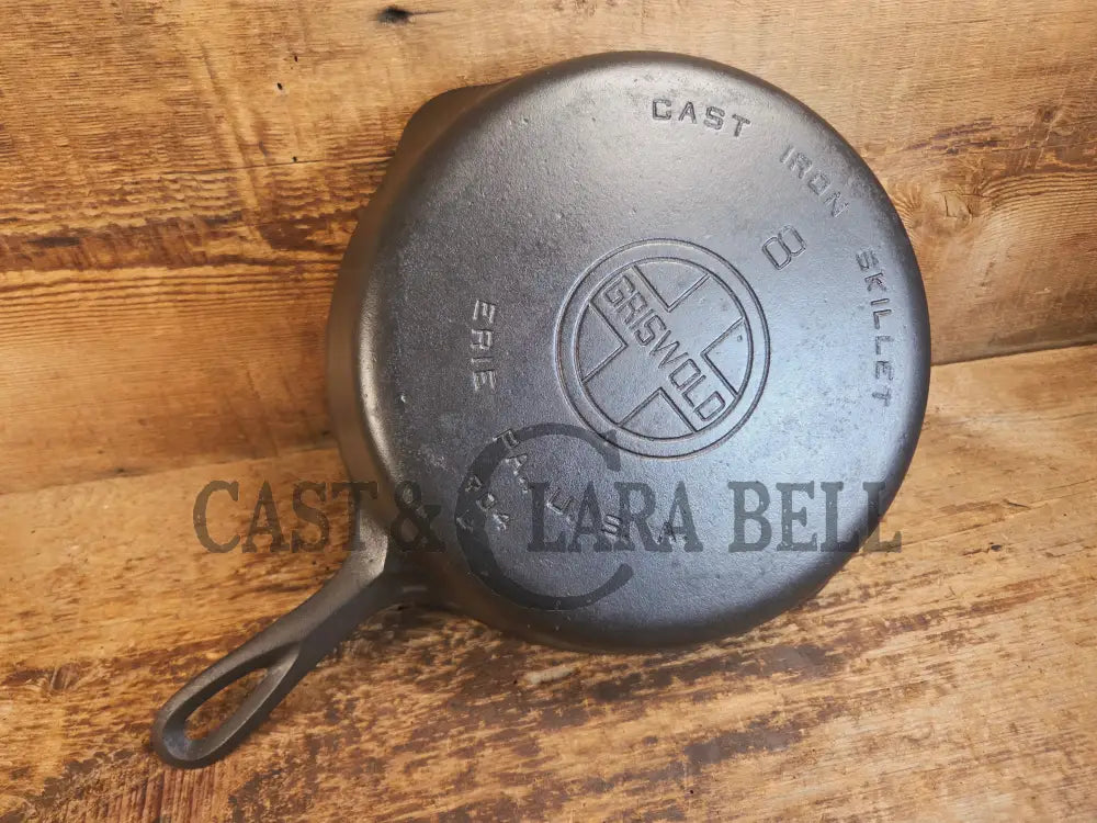1920’s Griswold #8 Skillet with Large Block Logo and Smooth Bottom 704 L - Skillet