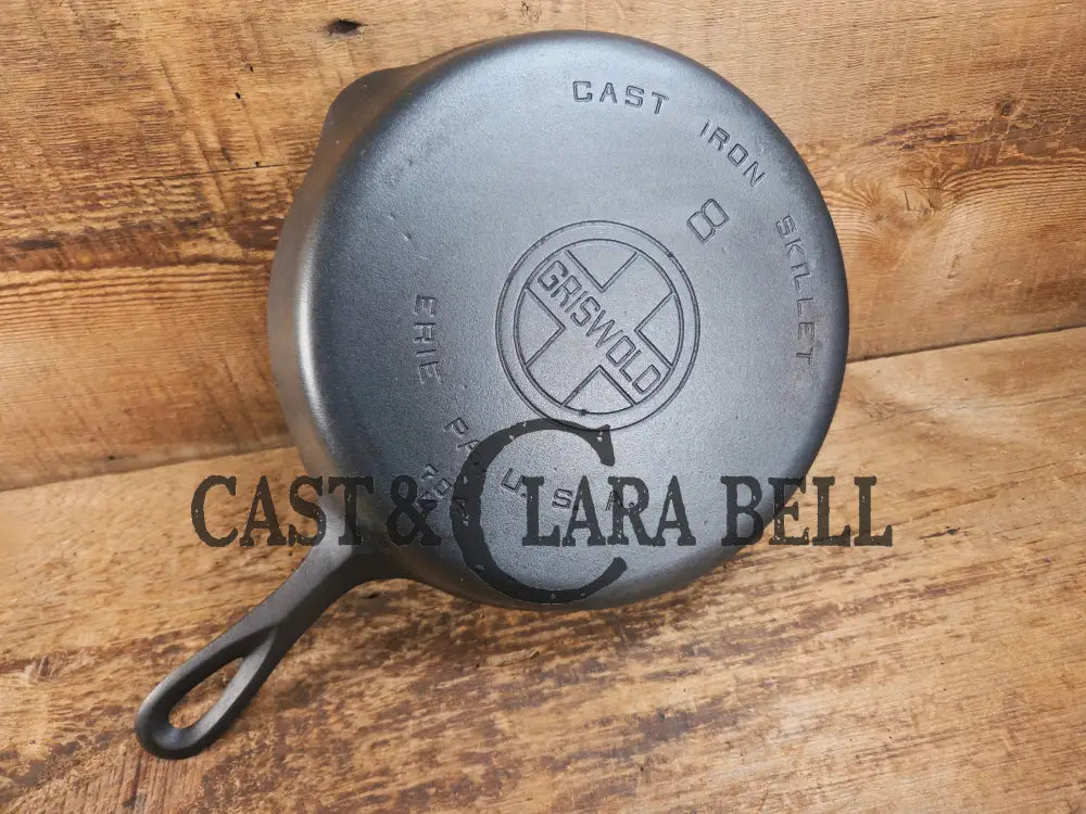 1920’s Griswold #8 Skillet with Large Block Logo and Smooth Bottom 704 M Skillet