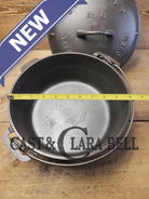 1920’s Griswold #8 Tite-Top Cast Iron Dutch Oven with Large Block Logo 833 and High Dome Lid with Block Logo 2551