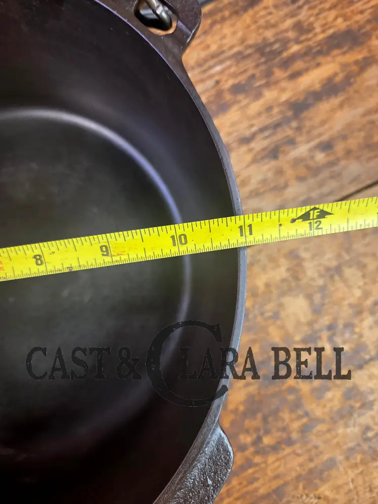 1920’s Griswold #9 Dutch Oven w/ Slant Logo p/n 834 A and p/n 2552 matching block lid Dutch Ovens Trivets & Kettles