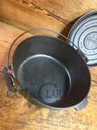 1920’s Griswold #9 Dutch Oven w/ Slant Logo p/n 834 A and p/n 2552 matching block lid Dutch Ovens Trivets & Kettles