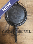 1920’s Griswold No. 8 Waffle Iron (314/315) with low (913) bailed base. Makes crispy waffles! Waffle Iron