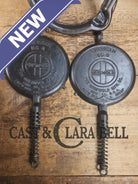 1920’s Griswold No. 8 Waffle Iron (314/315) with low (913) bailed base. Makes crispy waffles! Waffle Iron