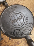 1920’s Griswold No. 8 Waffle Iron (314/315) with low (913) bailed base. Makes crispy waffles! Waffle Iron