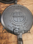 1920’s Griswold No. 8 Waffle Iron (314/315) with low (913) bailed base. Makes crispy waffles! Waffle Iron