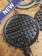 1920’s Griswold No. 8 Waffle Iron (314/315) with low (913) bailed base. Makes crispy waffles! Waffle Iron