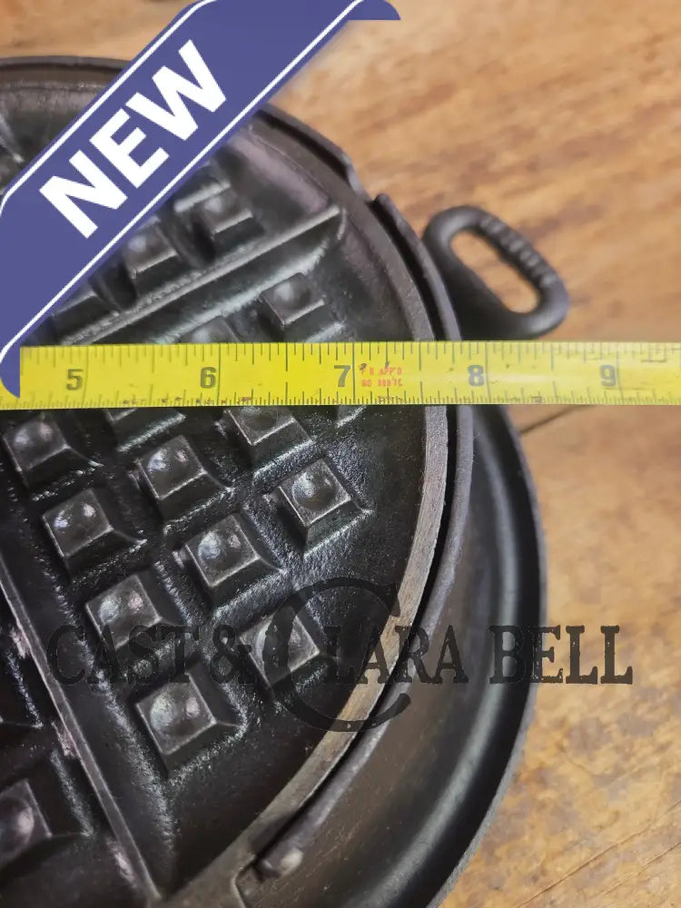 1920’s Griswold No. 8 Waffle Iron (885/886) with Tall Base #8D! Beautifully restored and ready to make crispy waffles!
