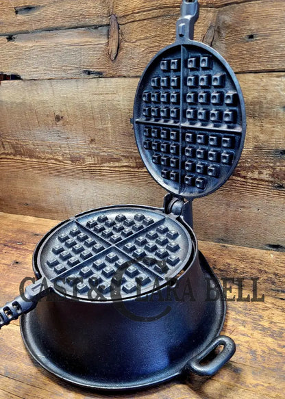 1920’S Griswold No. 8 Waffle Iron (885/885) With Tall Base #88! Beautifully Restored And Ready To