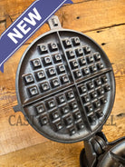1920’s Griswold No. 8 Waffle Iron (886/885) with original handles & short base 795 - Waffle Iron
