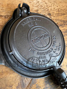 1920’s Griswold No. 8 Waffle Iron (886/885) with original handles & short base 795 - Waffle Iron