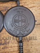 1920’s Griswold No. 8 Waffle Iron (886/885) with original handles & short base 884 - Waffle Iron